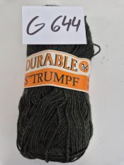 50g ponožkovej priadze olivovo zelená/ viac ks skladom