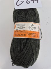 50g ponožkovej priadze olivovo zelená/ viac ks skladom