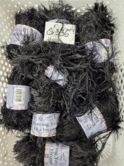 370g úžasná čierna efektná priadza